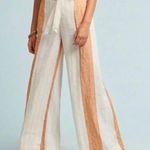 Anthropologie ettwa | 4 / S| Linen Pants Wide Leg Trouser with Tassel Rope Belt Photo 0