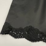 Vanity Fair Vintage Half Slip Black Lace Trim Retro Lingerie Size Medium Nylon Photo 2