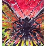 Essentials Women's Multicolor Butterfly Embellished Top Long Sleeve Size 2X Pink Photo 3