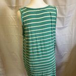 Zenana Outfitters  Teal and White Striped Tank Top Photo 2