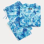 New Women’s Lauren Ralph Lauren Paisley Jersey Capri Sleep Set
Pajamas Large Blue Photo 1