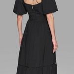 Karl Lagerfeld NWT  Short Sleeved Tiered Maxi Dress Women's Size 8 Puff Sleeve Photo 1