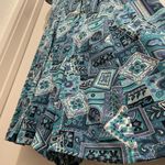 American Vintage VTG 80s 90s Caroline Wells Collection Blue & Purple Paisley Button-Down Romper Photo 8