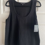 Boston Proper  Womens Large Black Cashmere Blend Sleeveless Sweater Photo 0