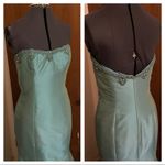 Reem Acra silk taffeta gown green Size 6 Photo 6