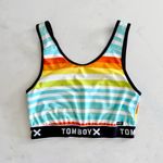 TomboyX Sunset Stripes Sport & Swim Top, sz. S Black Photo 14