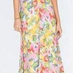 Lucy Paris  Michaela Halter or V-Neck Dress Pink Yellow Blue Floral Size Small Photo 0