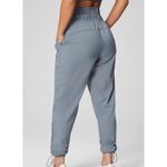 Fabletics  Women's Ultra High Waisted Piped Nylon Pant Grey Sz M Photo 1