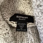 The Limited Vintage 90s Gray Hand knit Chunky Turtleneck Sweater Wool Blend Size XL Photo 4