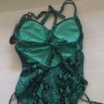 No Boundaries NWT  exotic snakeskin print cheeky one piece swimsuit, size large Photo 9
