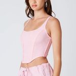 🌼Cotton candy La pink lace corset Size L Photo 1