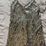 ⚠️SOLD⚠️Sequin dress Silver Size XS Photo 1