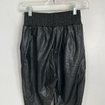 Commando  Faux Leather Smocked Waist Joggers Photo 7
