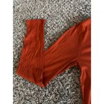 a.n.a  Women's Burnt Orange Ripped Long Sleeve Tee Size Medium Photo 4