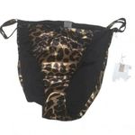 Good American  leopard bikini bottoms ONLY Photo 0