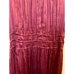 Current Air Anthropologie  Brooklyn Midi Dress in Burgundy Size M Photo 3