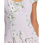 AQUA  Floral Print Mini Dress Square Neck Cap‎ Sleeve Party Cocktail XS Photo 3