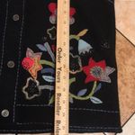 Susan Bristol  vintage hand embroidered floral wool vest size medium Photo 6