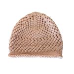 Fashionable Light Pink Knit Yarn Handmade Beanie Warm One Size #2345 Photo 1