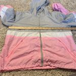 Garage  Women's Windbreaker Size Large Pink white gray colorblock Photo 9