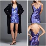 ZARA  Sun Moon & Stars Lilac Satin Drape Neck Mini Slip Dress Size Small NEW NWOT Photo 13