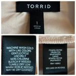 Torrid Women's Blazer Blush Pink Pleated Hem Open Front 3/4 Sleeve Plus Size 1X Photo 11