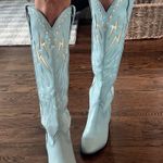 Blue Knee High Cowboy Boots Size 8.5 Photo 7