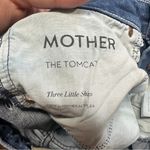 Mother Women’s The Tomcat Jeans High Rise Straight Leg in Three Little Ships 27 Blue Photo 10