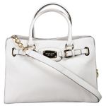 MICHAEL‎ Kors MK Cream Hamilton Leather Womens Purse Bag Tote Shoulder Bag Photo 0