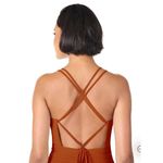 Azazie Paprika A line Pleated Chiffon Long Dress Farren Bridesmaid Formal Orange Size 6 Photo 1