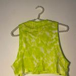 Lululemon  All Yours Crop Tank Size 2 Marmoleado Tie Dye Eccentric Lime Photo 2