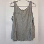 Jennifer Lopez JLO Women’s Gray Gold Shimmer Sleeveless Tank Top Size 3X Photo 1