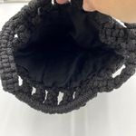 Thick Woven Hobo Slouchy Purse Handbag Artisan Bag Black Lined Unbranded Photo 4