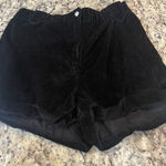 She & Sky  Black Corduroy High Waist Shorts Photo 0