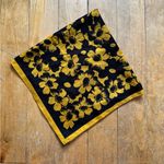 Floral Yellow and Black Scarf/Hair Accessory Photo 0