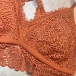 Auden‎ Women’s Orange Unlined Lace Bralette Large Photo 1