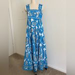 NWOT Alemais Blue and White Paisley Maxi Dress Size 6 Photo 5