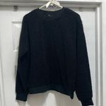 Banana Republic SIZE SMALL BLACK SHERPA FLEECE PULLOVER COZY SWEATSHIRT Photo 2