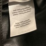 WETHEWEARWHAT Black Faux Leather Buckle Pleated Mini Skirt Size 6 Photo 4