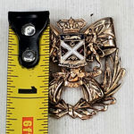 Armostantlecis Dieuet Mon Droit Enamel Military Pin 1.25" Gold Photo 2