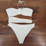 Lulus  Stun-Shine State White Cutout Halter Rosette One-Piece Swimsuit Size XXL Photo 1