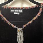 Ani Barrie vintage black sweater button down cardigan with rainbow buttons Size M Photo 2