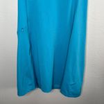 Title Nine  blue fit and flare work out dress built in bra size medium Photo 2