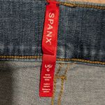 Spanx Jeans Womens L Large Petite Flare Wide Leg Crop Ankle Denim Stretchy Photo 3