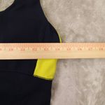 Athleta Navy Blue Yellow Start Up Tank Top Mesh Crossback Women's size Small Photo 4