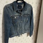 Scotch & Soda  Denim Pleated Trucker Jacket Photo 4
