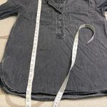 Madewell  Denim Popover Top in Black Wash lunar wash Photo 5