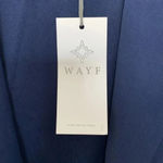 WAYF  Feather Trim Navy Blue Blazer Size S Photo 6