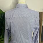 Banana Republic  • Riley pinstripe long sleeve scallop yoke button down shirt Photo 6