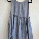 Farrow Dress Bohemian Distressed Raw Hem Prairie Whisical Dress Medium Blue Photo 0